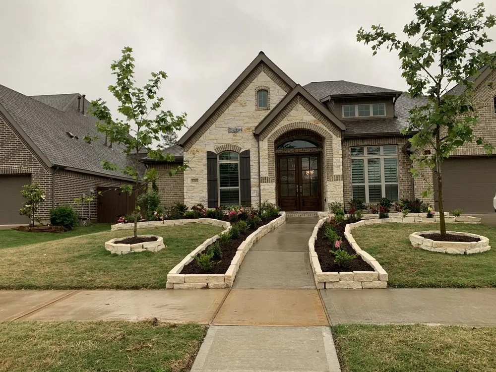 Affordable lawn mowing service for residential properties in Houston, TX by LCE Landscaping and Design