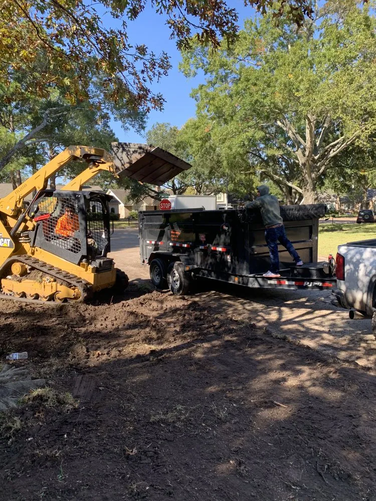 Expert lawn mowing service for outdoor upgrades in Houston, TX by LCE Landscaping and Design