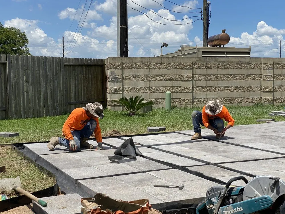 Professional landscape installation in Houston, TX - LCE Landscaping and Design