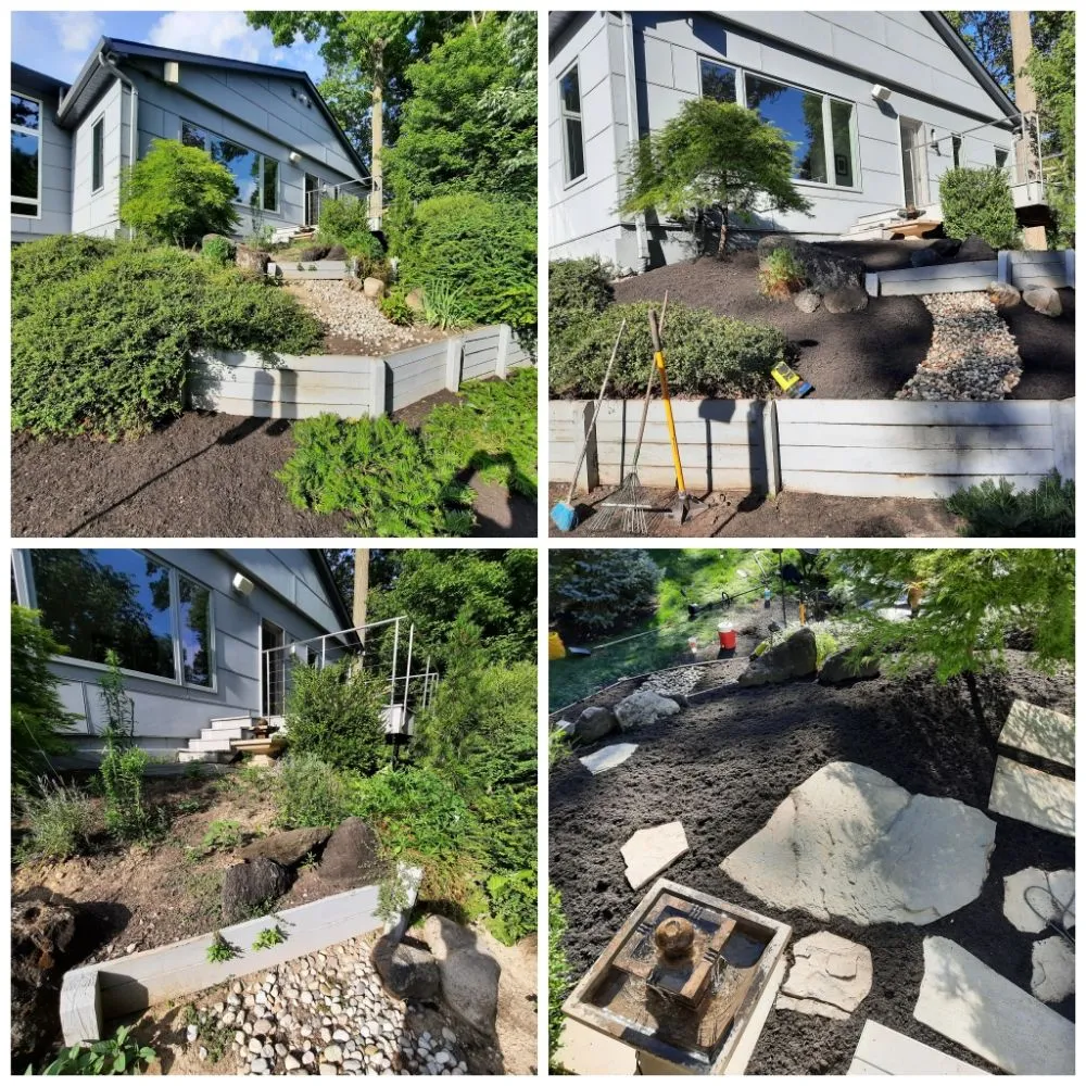Expert landscape installation with custom design in Holland, OH by lcl Landscape