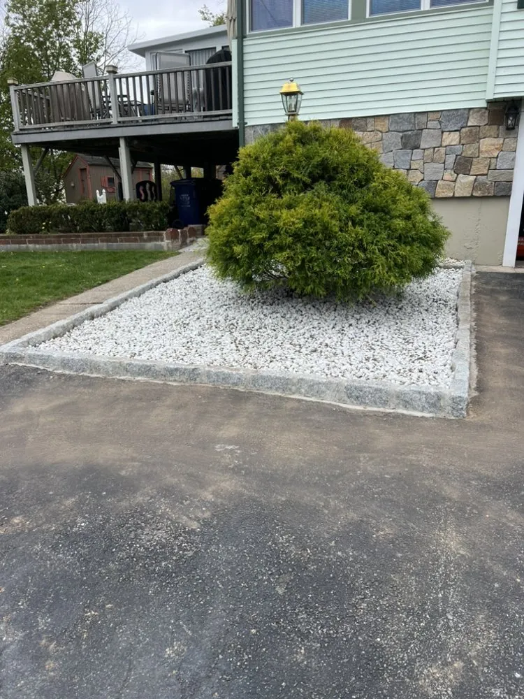 Local garden landscaping with custom design in Lynn, MA by LCN Tree Service