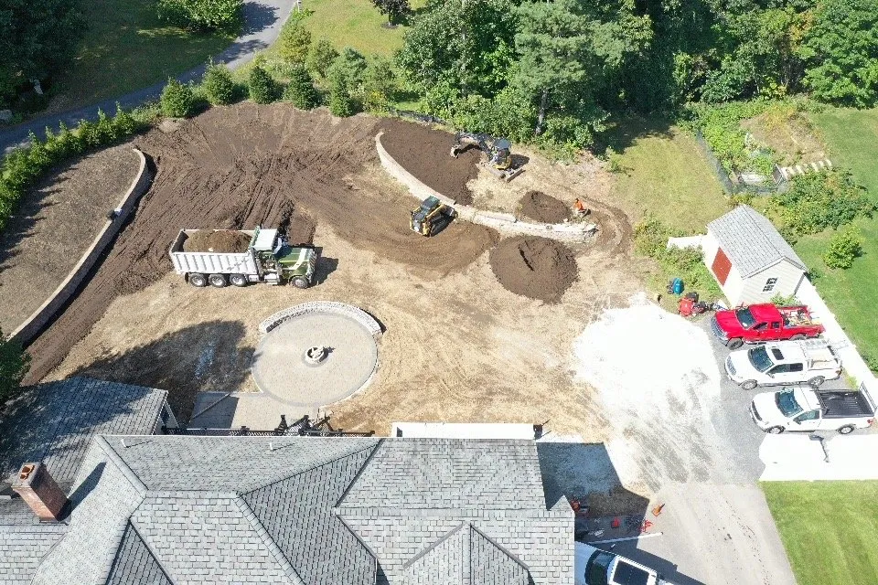 Professional landscape installation in Lunenburg, MA - LDR Excavating & Landscaping