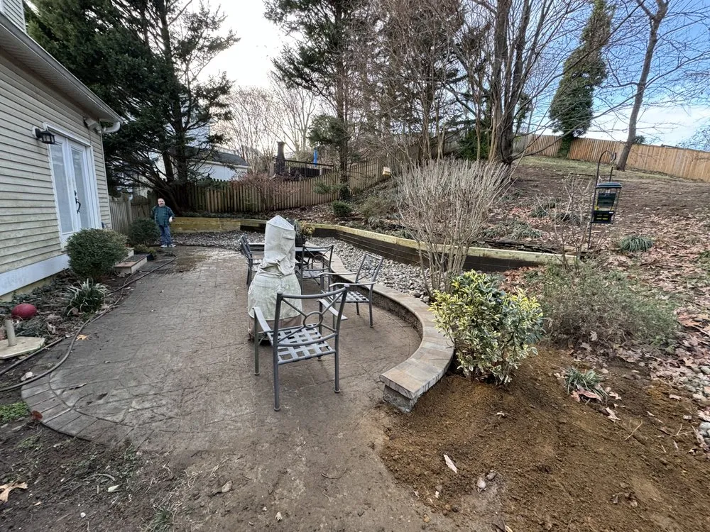 Affordable landscape installation with custom design in Pasadena, MD by Lead Lawn Care