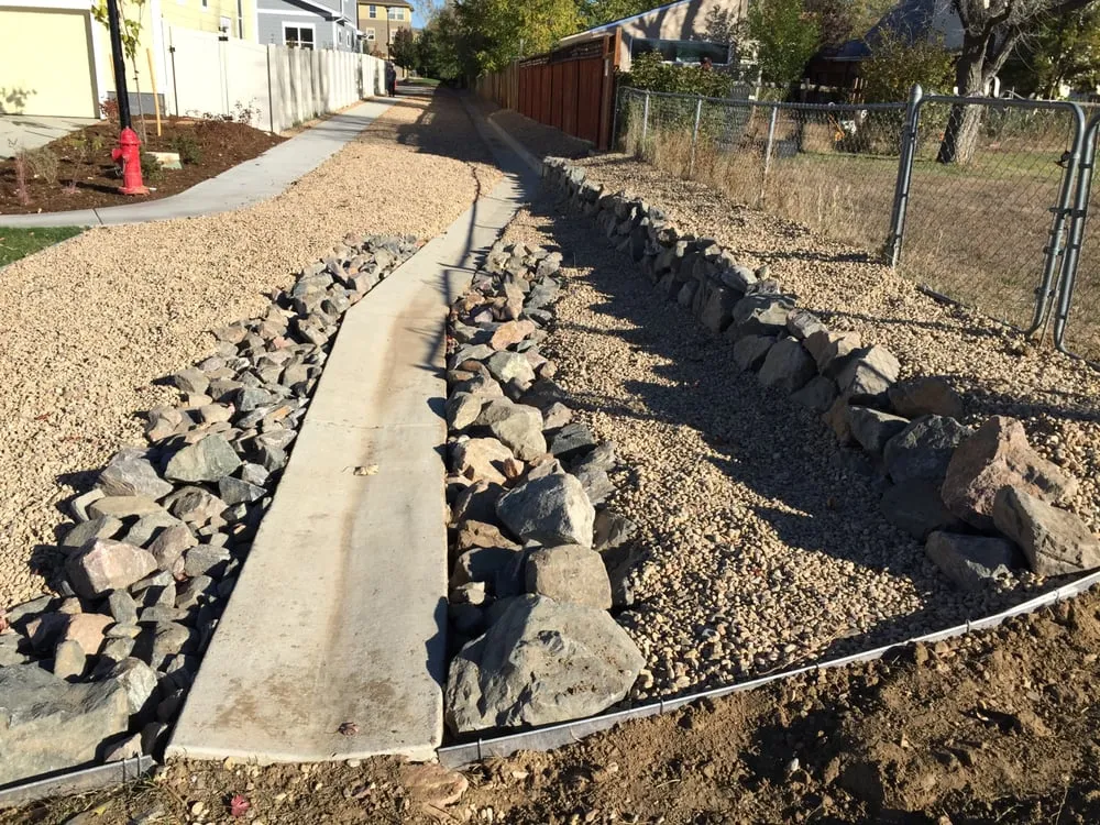 Custom landscape installation in Thornton, CO - Leaf & Stone Landscaping