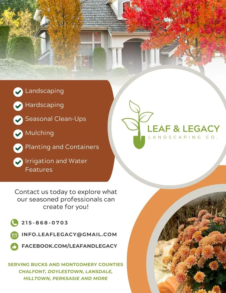 Local yard maintenance near you in Chalfont, PA by Leaf and Legacy Landscape