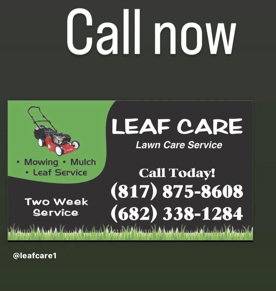 Expert lawn mowing service experts serving Fort Worth, TX - Leaf Care