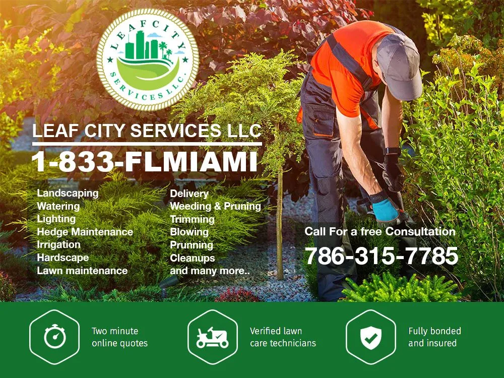 Local yard maintenance in Miami, FL - Leaf City Florida