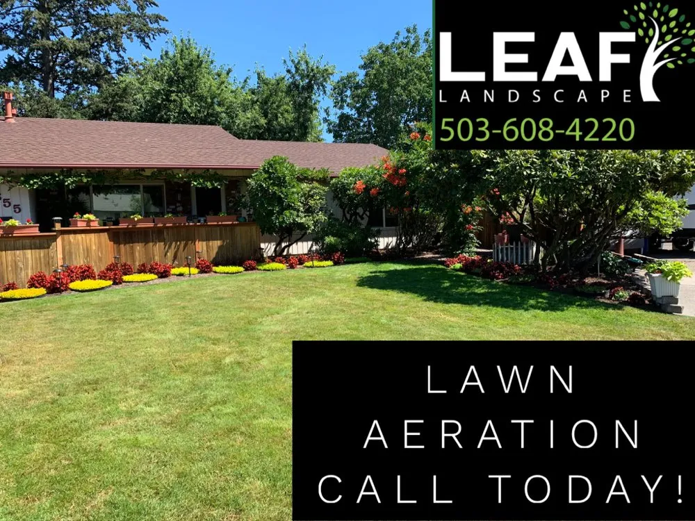 Professional lawn mowing service experts serving Portland, OR - Leaf Landscape