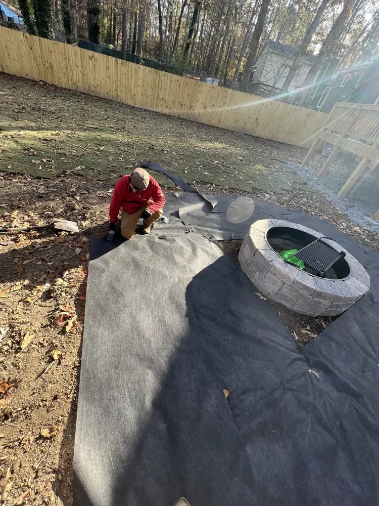 Trusted outdoor landscaping with custom design in Dallas, GA by LEAF Landscaping