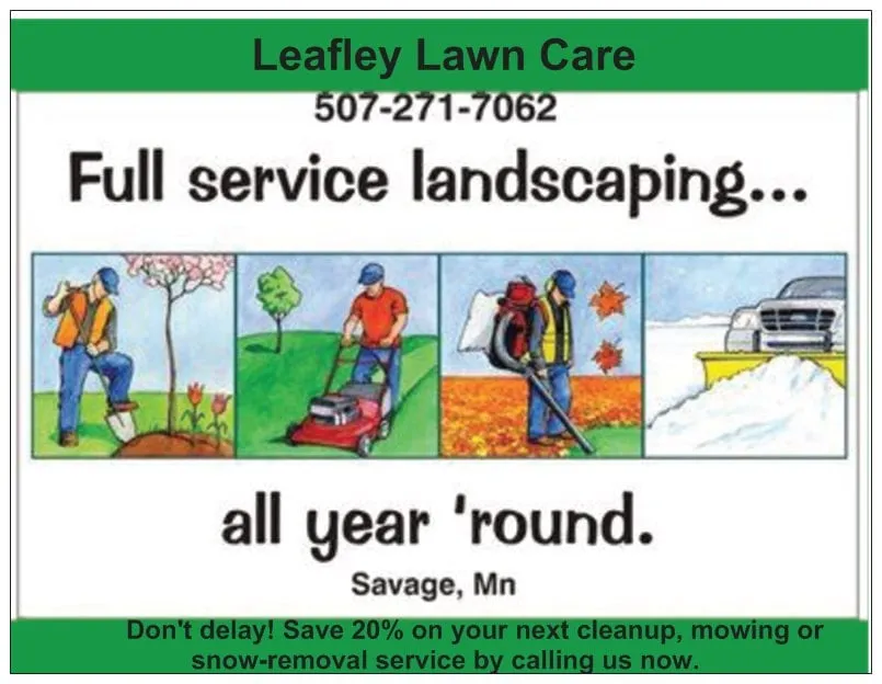 Expert lawn mowing service in Savage, MN by Leafley Lawn Care