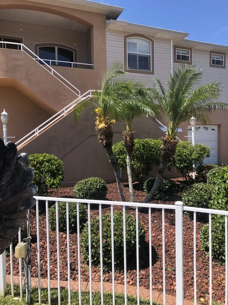 Local outdoor landscaping with custom design in Hudson, FL by Leaf’s Lawn Service