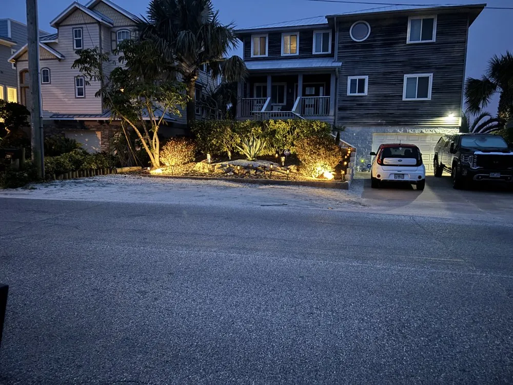 Custom garden landscaping for year-round maintenance in New Smyrna Beach, FL by Leafy Landscape & Lawn Care