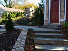 Expert landscape installation for beautiful yards in Lynn, MA by Leahy Landscaping