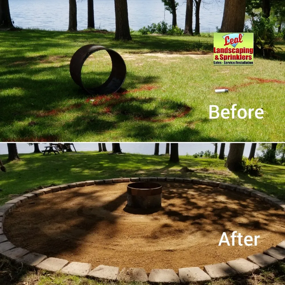 Top-rated lawn mowing service with custom design across Lufkin, TX - Leal Landscaping & Sprinklers