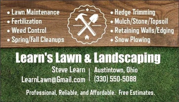 Expert yard maintenance experts serving Austintown, OH - Learn's Lawn & Landscaping