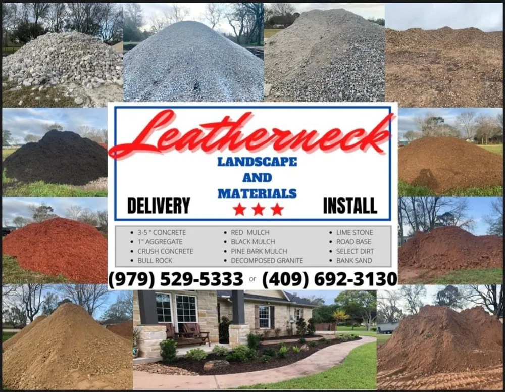 Reliable landscape design in Angleton, TX - Leatherneck Landscape & Materials