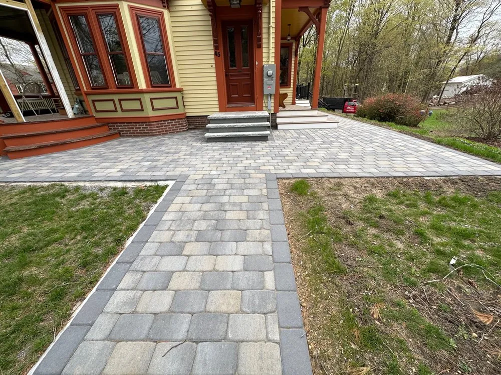 Local landscape installation for beautiful yards across Milford, MA - Leaves Landscaping