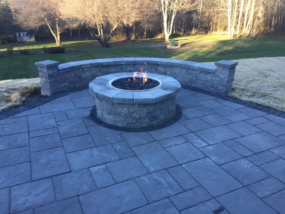 Custom landscape installation in Hinsdale, MA - LeBeau Business Group