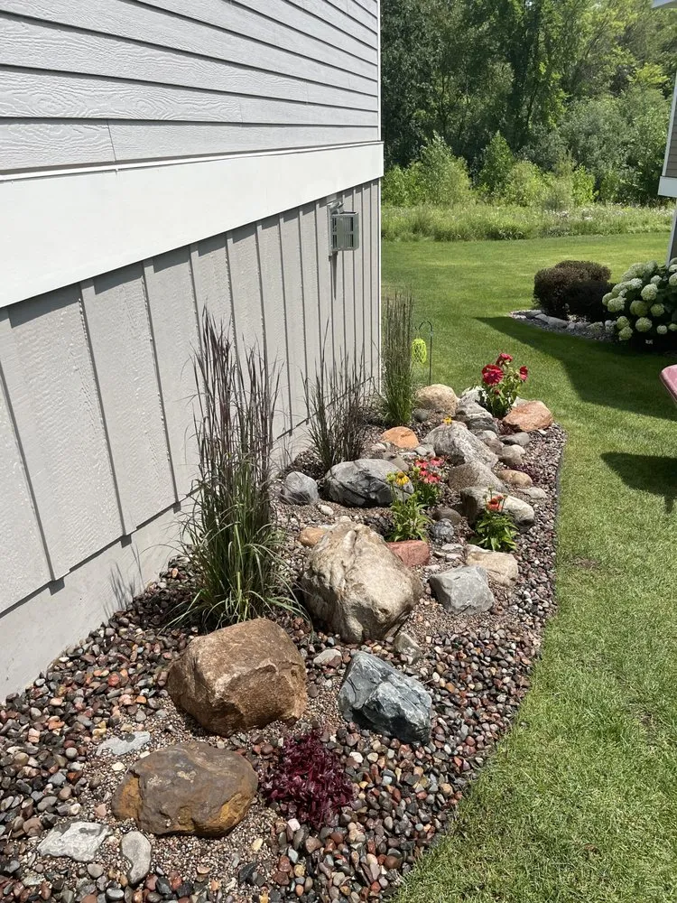 Custom garden landscaping for beautiful yards in Hugo, MN by LebenScape Designs