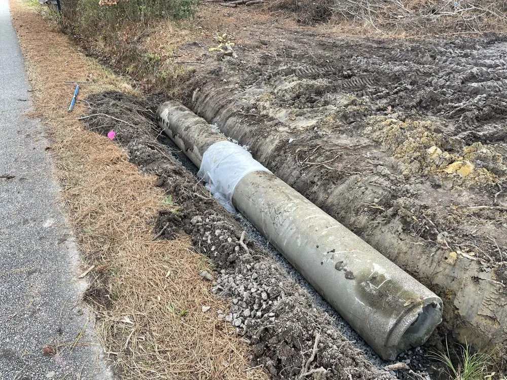 Professional landscape installation in Suffolk, VA by Lebron Farm Works