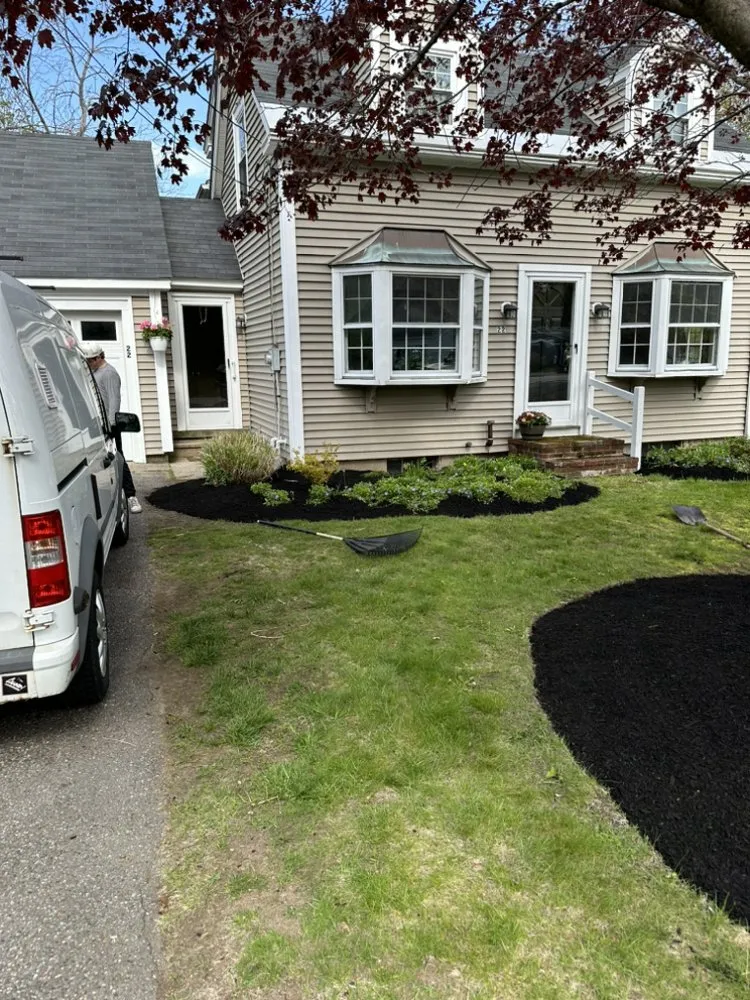 Professional lawn care service for homes in Hampton, NH by Leclercs Home Services