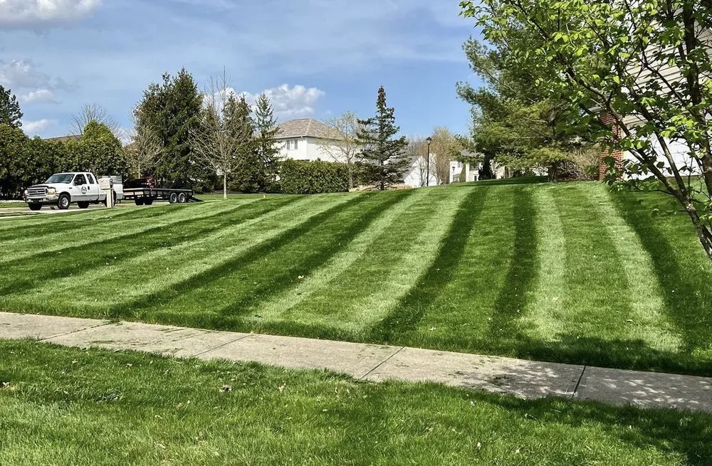 Affordable lawn mowing service for outdoor upgrades in Solon, OH by Ledge Hill Landscaping