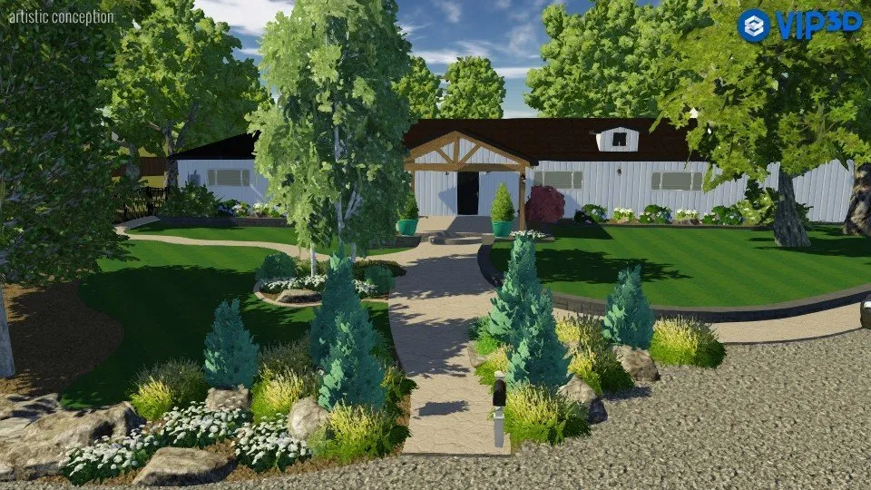 Custom garden landscaping in Rocklin, CA - Ledgestone Landscapes