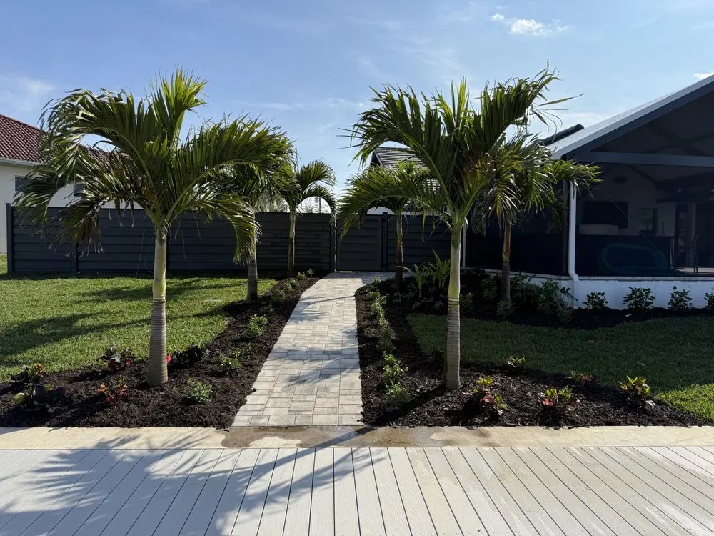 Custom landscape installation in Fort Myers, FL by Lee County Landscaping