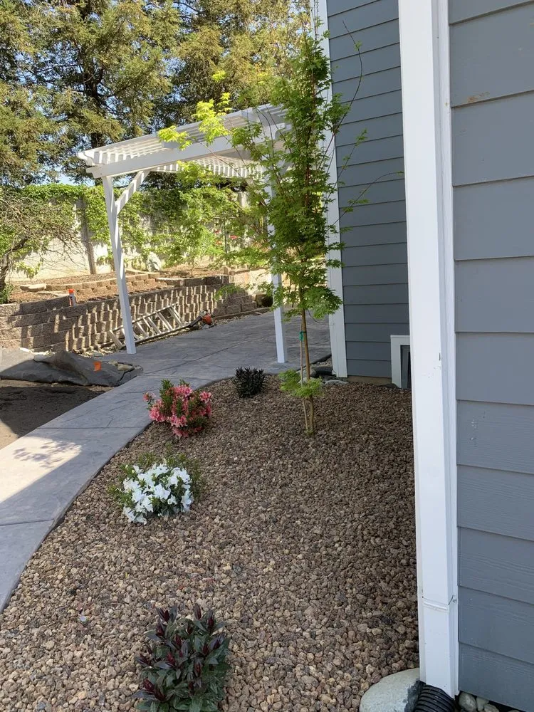 Expert yard maintenance with custom design in Elk Grove, CA by Lee's Landscape