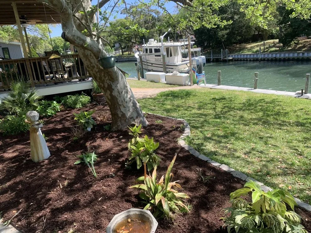 Local landscape installation in Wilmington, NC by Lee's Landscaping