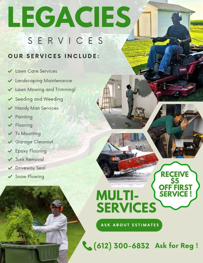 Professional lawn care service in Saint Michael, MN by Legacies Multi-Services