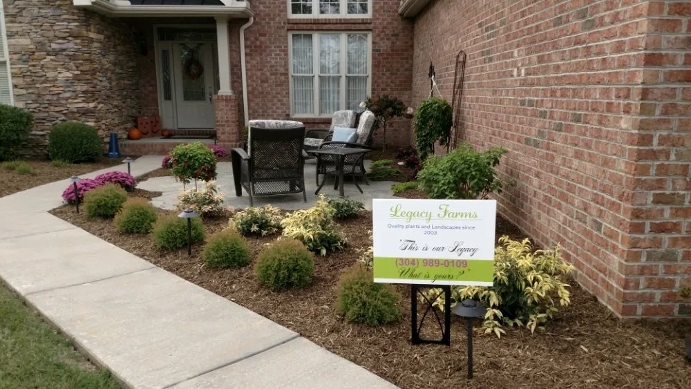 Custom garden landscaping for residential properties across Charleston, WV - Legacy Farms and Landscaping