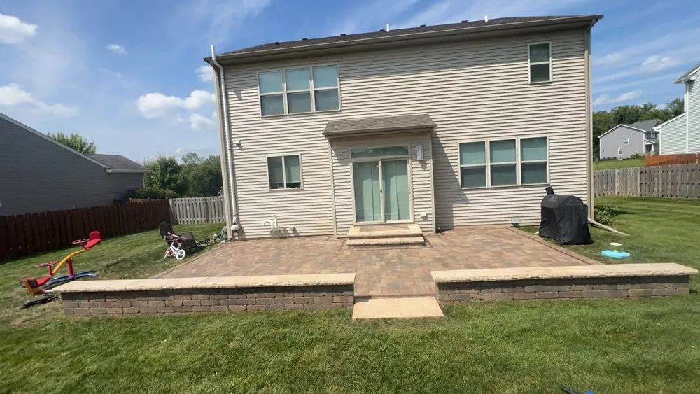 Professional outdoor landscaping with custom design in Antioch, IL by Legacy Hardscape