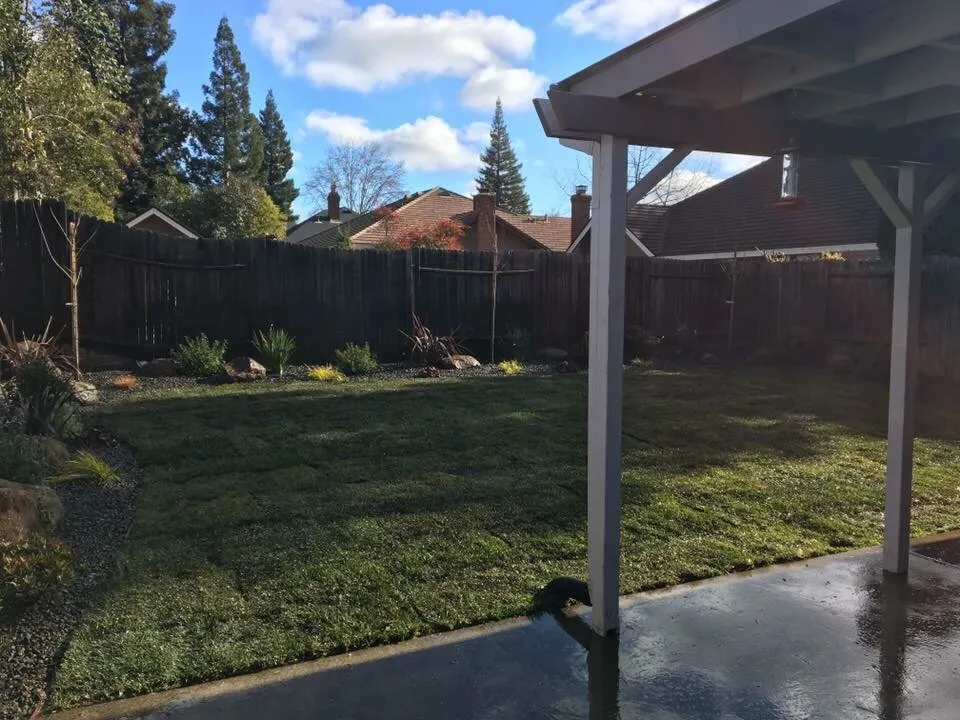 Professional lawn mowing service in Rancho Cordova, CA by Legacy Landscape Construction
