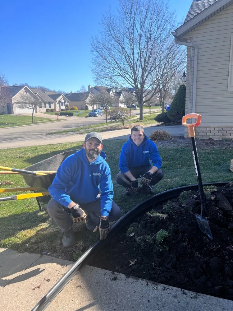 Affordable outdoor landscaping with custom design in Dover, OH by Legacy Lawn & Landscaping