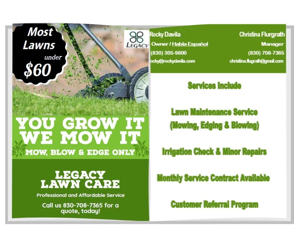 Local landscape installation in New Braunfels, TX - Legacy Lawn Care