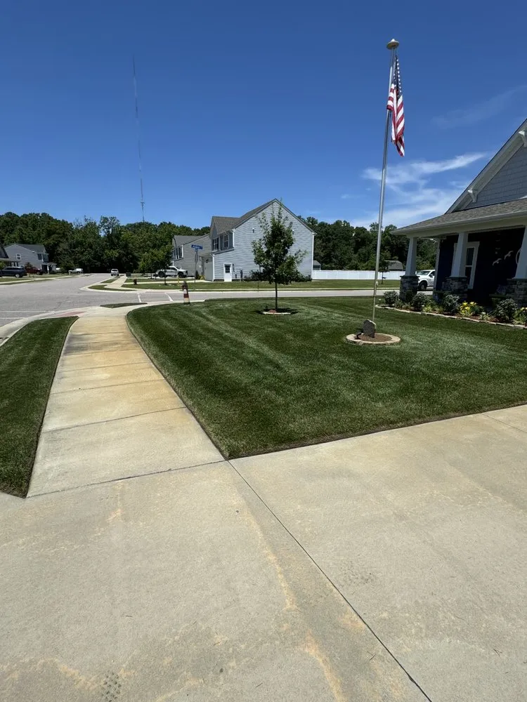 Professional lawn mowing service with custom design across Moyock, NC - Legacy Mowing and Outdoor Services