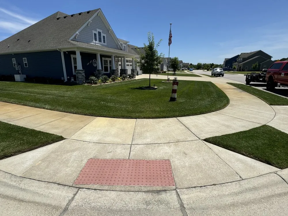 Professional landscape installation for residential properties across Moyock, NC - Legacy Mowing and Outdoor Services