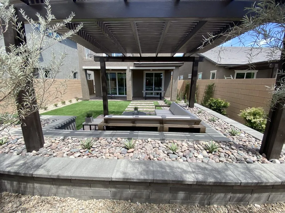 Affordable yard cleanup service for beautiful yards in Las Vegas, NV by Legacy Outdoor Living