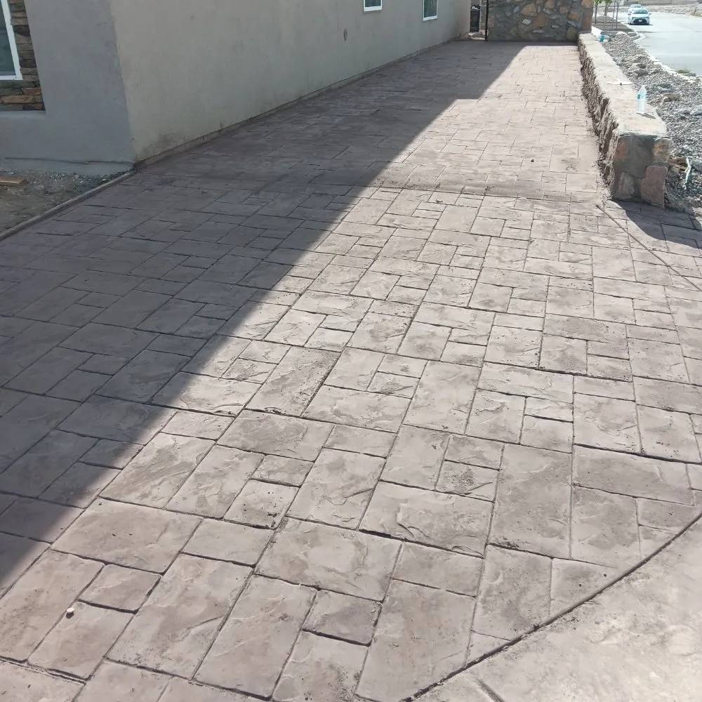 Affordable landscape installation in El Paso, TX by Legend Concrete