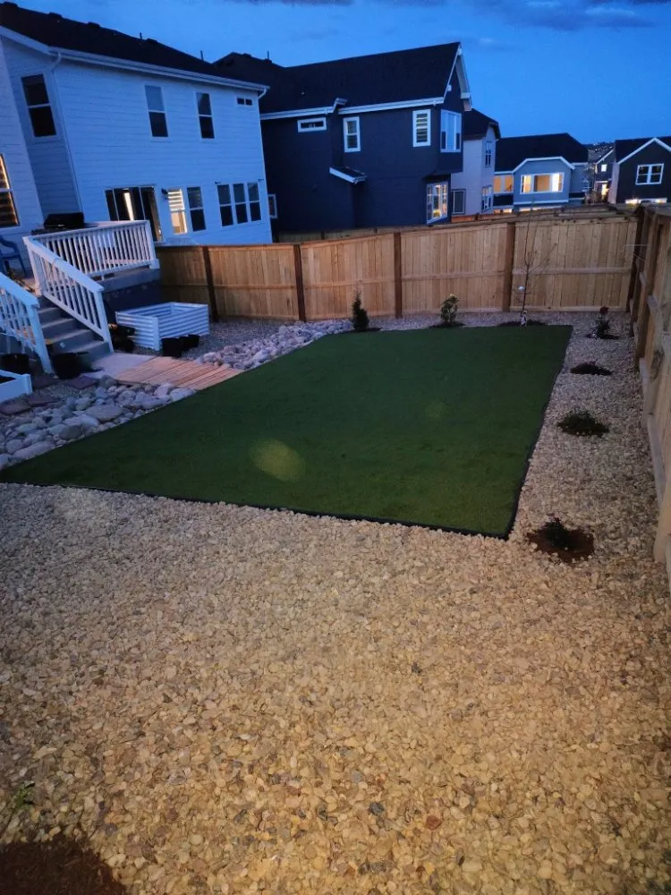 Affordable landscape installation with custom design in Denver, CO by Legendary Landscapes