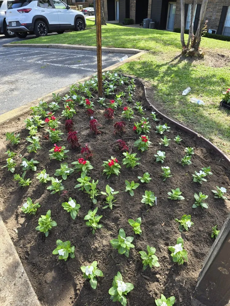 Custom garden landscaping for residential properties in Tyler, TX by Legendary Landscapes