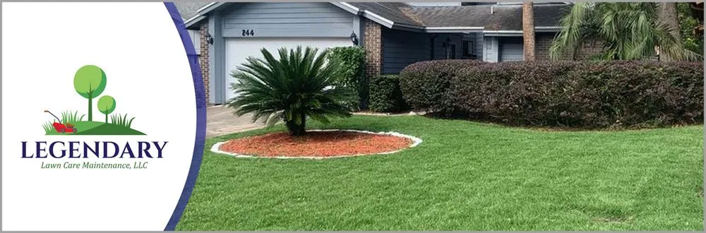 Custom garden landscaping in Lake Mary, FL by Legendary Lawn Care Maintenance