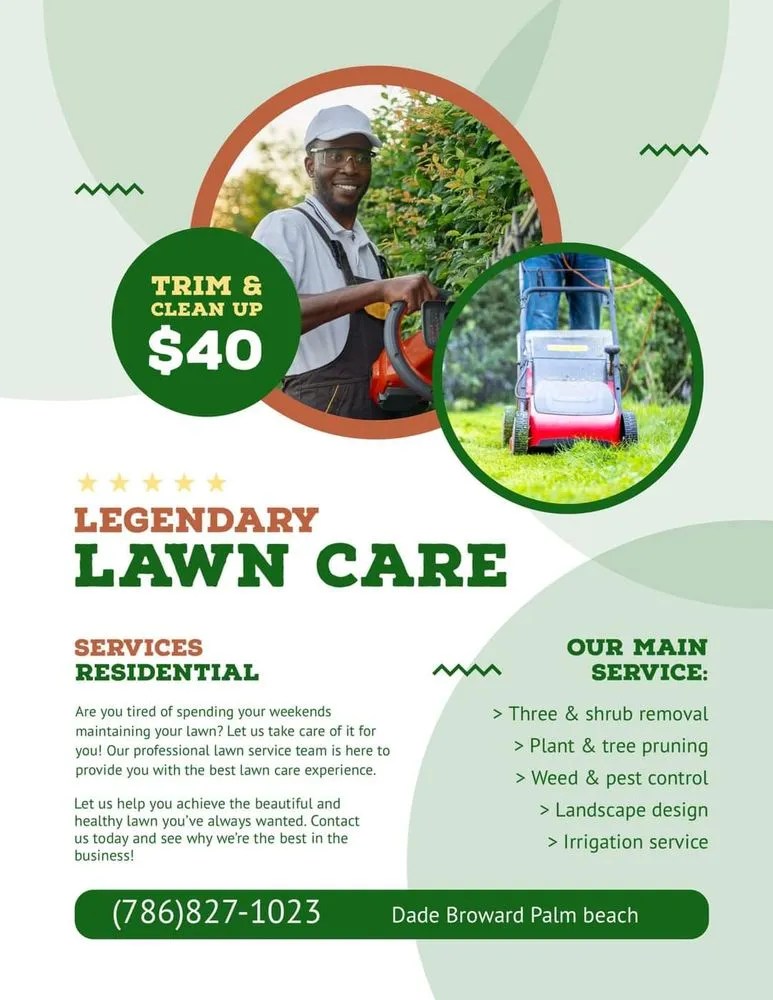Professional yard cleanup service in Miami, FL - Legendary Lawn Care