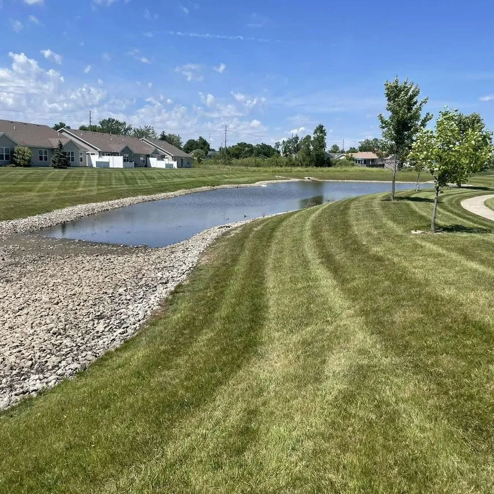 Custom outdoor landscaping for outdoor upgrades in Angola, IN by Legendary Lawns