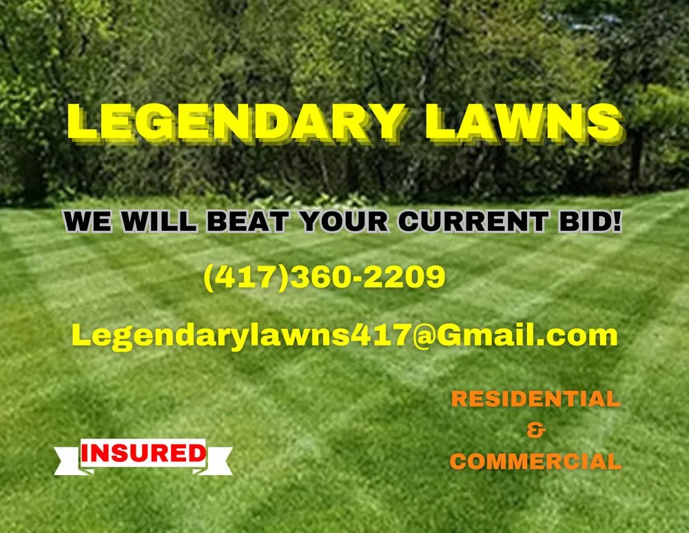 Top-rated lawn mowing service in Springfield, MO by Legendary Lawns