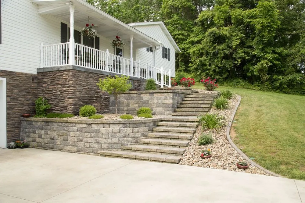 Professional garden landscaping for homes across Powhatan Point, OH - Lehman's Landscaping & Concrete