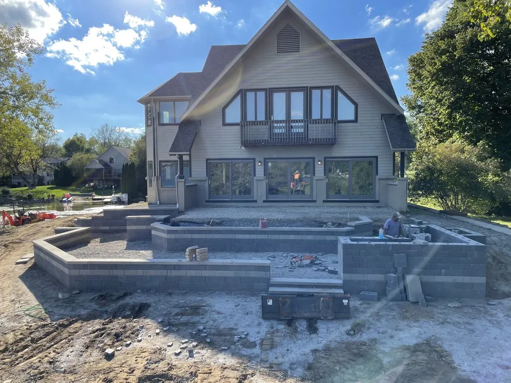 Local landscape installation in Ypsilanti, MI - Leija Brick Paver