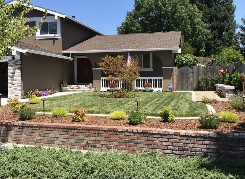 Professional landscape installation with custom design across Napa, CA - Leija Concrete