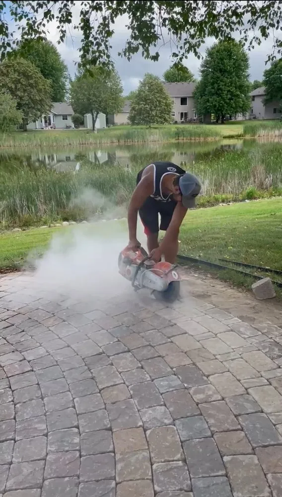 Custom residential landscaping in River Falls, WI by Leisses Landscaping